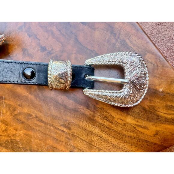 ? Vintage Western Leather Belt – Silver Heart Buckle – Size 32 Billy’s Western main image 6